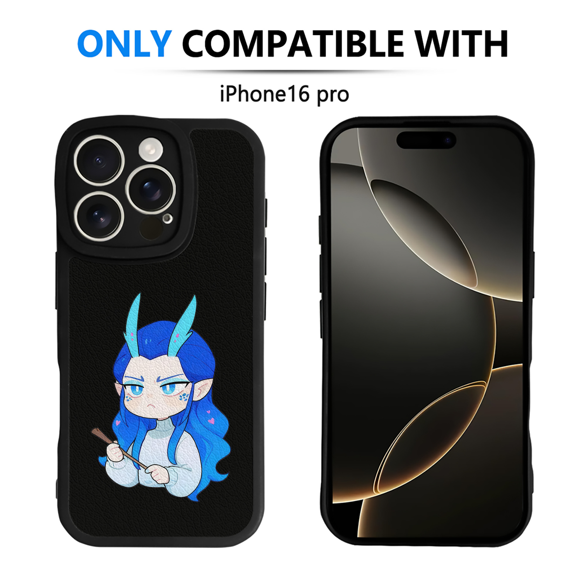 （画像用） Ne Zha 2 ナタ 魔童の大暴れ 【iPhone 16シリーズ対応】シリコンスマホケース（レザー調） 材質：シリコン